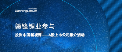 开云电子_开云（中国）锂业参与“投资中国新视野——A股上市公司推介活动”